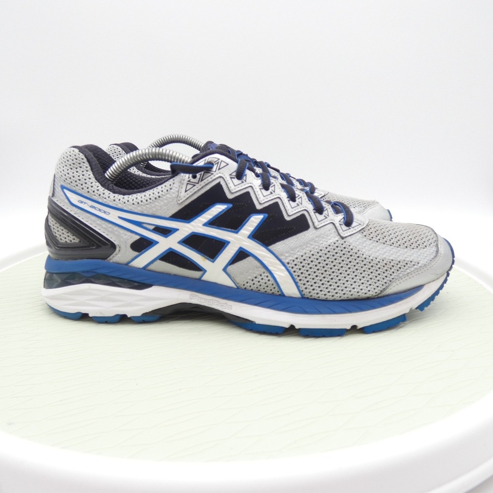 Asics GT-2000 4 Mens Running Shoes Silver Blue Black T500N Size 10 - Picture 3 of 10